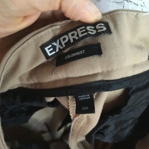 Express Pants - EXPRESS COLUMNIST TAN PANTS 6R Express Pants - EXPRESS COLUMNIST TAN PANTS 6R